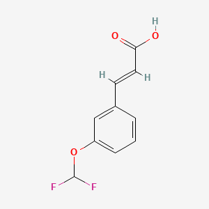 molecular formula C10H8F2O3 B1322791 3-(Difluoromethoxy)cinnamic acid CAS No. 630424-87-2