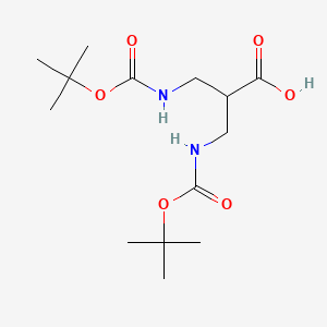 3-(tert-Butoxycarbonylamino)-2-(tert-butoxycarbonylamino-methyl)propionic acid