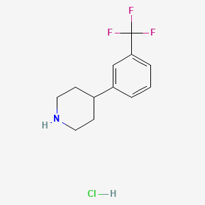 molecular formula C12H15ClF3N B1322796 4-(3-Trifluoromethylphenyl)Piperidine Hydrochloride CAS No. 6652-16-0