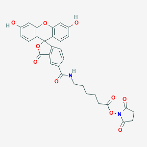 molecular formula C31H26N2O10 B132280 6-(Fluorescein-5-carboxamido)hexanoic Acid Succinimidyl Ester CAS No. 148356-00-7
