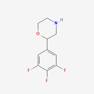 molecular formula C10H10F3NO B13228021 2-(3,4,5-Trifluorophenyl)morpholine CAS No. 1251196-28-7