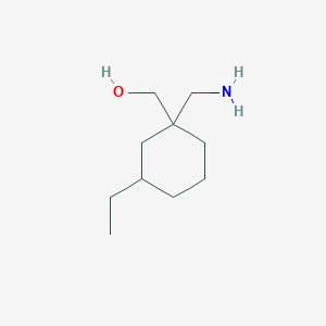 molecular formula C10H21NO B13228034 [1-(Aminomethyl)-3-ethylcyclohexyl]methanol 
