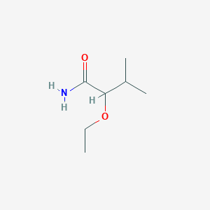 molecular formula C7H15NO2 B13228042 2-Ethoxy-3-methylbutanamide 
