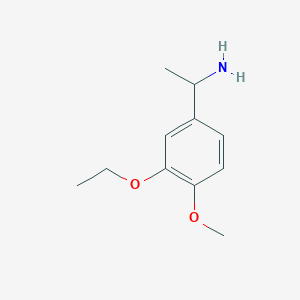 molecular formula C11H17NO2 B1322805 1-(3-Ethoxy-4-methoxyphenyl)ethanamine CAS No. 747402-25-1
