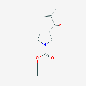 molecular formula C13H21NO3 B13228050 tert-Butyl 3-(2-methylprop-2-enoyl)pyrrolidine-1-carboxylate 
