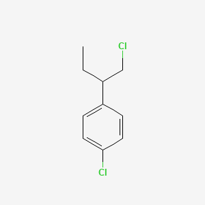molecular formula C10H12Cl2 B13228051 1-Chloro-4-(1-chlorobutan-2-yl)benzene 