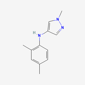 molecular formula C12H15N3 B13228109 N-(2,4-Dimethylphenyl)-1-methyl-1H-pyrazol-4-amine 