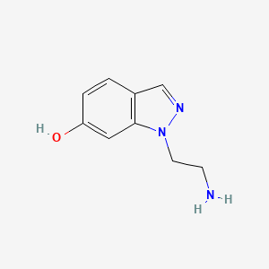 molecular formula C9H11N3O B13228117 1-(2-aminoethyl)-1H-indazol-6-ol 