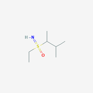 molecular formula C7H17NOS B13228119 Ethyl(imino)(3-methylbutan-2-yl)-lambda6-sulfanone 