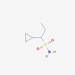 molecular formula C6H13NO2S B13228160 1-Cyclopropylpropane-1-sulfonamide 