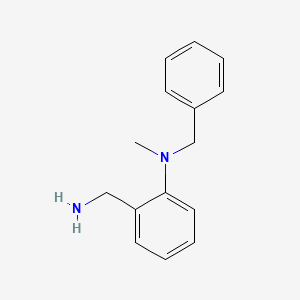 molecular formula C15H18N2 B1322817 N-[2-(Aminomethyl)phenyl]-N-benzyl-N-methylamine CAS No. 893752-79-9