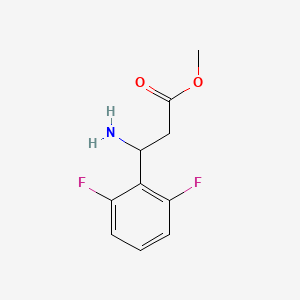 molecular formula C10H11F2NO2 B13228171 Methyl 3-amino-3-(2,6-difluorophenyl)propanoate 