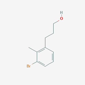 molecular formula C10H13BrO B13228330 3-(3-Bromo-2-methylphenyl)propan-1-ol 