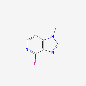 molecular formula C7H6FN3 B13228354 4-Fluoro-1-methyl-1H-imidazo[4,5-c]pyridine 