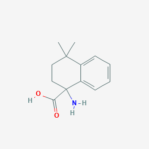 molecular formula C13H17NO2 B13228383 1-Amino-4,4-dimethyl-1,2,3,4-tetrahydronaphthalene-1-carboxylic acid 
