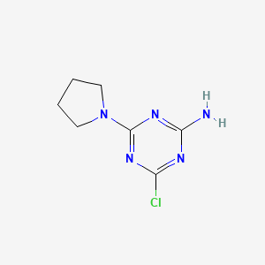 4-Chloro-6-(1-pyrrolidinyl)-1,3,5-triazin-2-ylamine