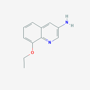 molecular formula C11H12N2O B13228560 8-Ethoxyquinolin-3-amine 