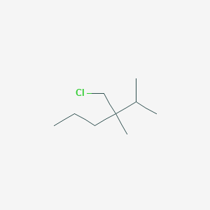 molecular formula C9H19Cl B13228578 3-(Chloromethyl)-2,3-dimethylhexane 