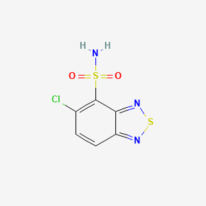 molecular formula C6H4ClN3O2S2 B13228583 5-Chloro-2,1,3-benzothiadiazole-4-sulfonamide 