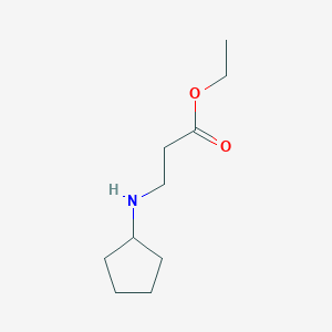 molecular formula C10H19NO2 B1322861 Ethyl 3-(cyclopentylamino)propanoate CAS No. 928788-22-1