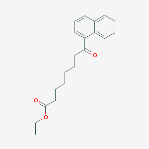 molecular formula C20H24O3 B1322863 Ethyl 8-(1-naphthyl)-8-oxooctanoate CAS No. 362669-45-2