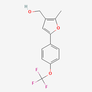 [2-Methyl-5-(4-trifluoromethoxy-phenyl)-furan-3-yl]-methanol