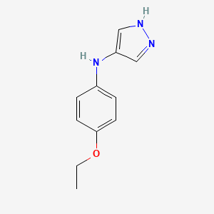 molecular formula C11H13N3O B13228674 N-(4-Ethoxyphenyl)-1H-pyrazol-4-amine 