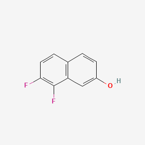 molecular formula C10H6F2O B1322871 7,8-Difluoronaphthalen-2-ol CAS No. 675132-42-0