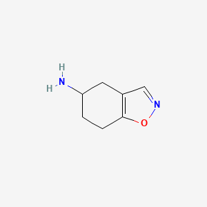 molecular formula C7H10N2O B13228718 4,5,6,7-Tetrahydrobenzo[d]isoxazol-5-amine 