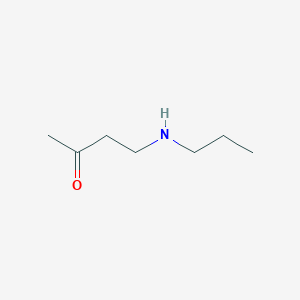 molecular formula C7H15NO B13228749 4-(Propylamino)butan-2-one 