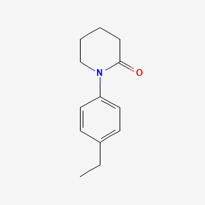 molecular formula C13H17NO B13228757 1-(4-Ethylphenyl)piperidin-2-one CAS No. 1225727-11-6