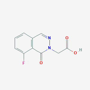 molecular formula C10H7FN2O3 B13228782 2-(8-Fluoro-1-oxo-1,2-dihydrophthalazin-2-yl)acetic acid 
