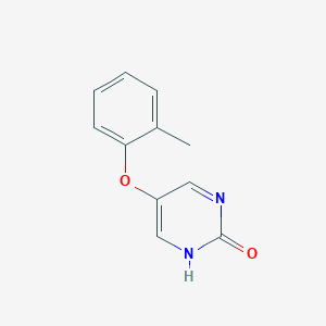 molecular formula C11H10N2O2 B13228811 2(1H)-Pyrimidinone, 5-(2-methylphenoxy)- 