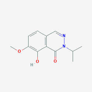 molecular formula C12H14N2O3 B13228829 8-Hydroxy-7-methoxy-2-(propan-2-yl)-1,2-dihydrophthalazin-1-one 
