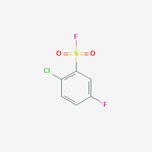 molecular formula C6H3ClF2O2S B13228836 2-Chloro-5-fluorobenzene-1-sulfonyl fluoride 