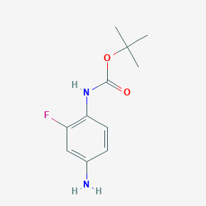 molecular formula C11H15FN2O2 B1322887 tert-Butyl (4-amino-2-fluorophenyl)carbamate CAS No. 220913-43-9