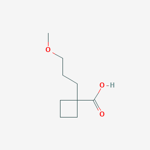 molecular formula C9H16O3 B13228876 1-(3-Methoxypropyl)cyclobutane-1-carboxylic acid 