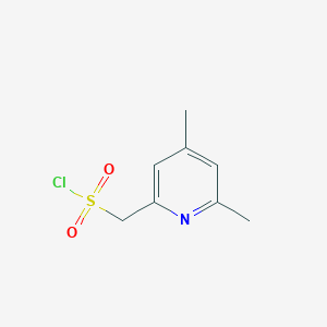 molecular formula C8H10ClNO2S B13228910 (4,6-Dimethylpyridin-2-yl)methanesulfonyl chloride 