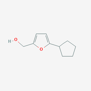 molecular formula C10H14O2 B13228913 (5-Cyclopentylfuran-2-yl)methanol 