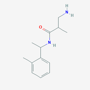 molecular formula C13H20N2O B13228915 3-amino-2-methyl-N-[1-(2-methylphenyl)ethyl]propanamide 