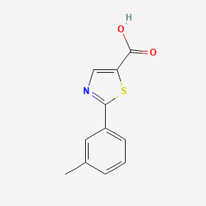 molecular formula C11H9NO2S B13228954 2-(3-Methylphenyl)-1,3-thiazole-5-carboxylic acid 