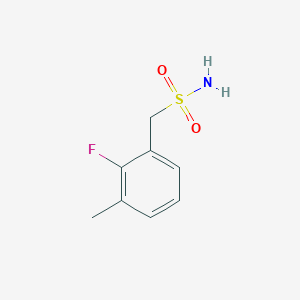 molecular formula C8H10FNO2S B13228972 (2-Fluoro-3-methylphenyl)methanesulfonamide 