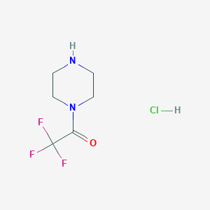 molecular formula C6H10ClF3N2O B1322898 2,2,2-三氟-1-(哌嗪-1-基)乙酮盐酸盐 CAS No. 245487-45-0