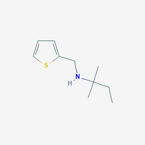 molecular formula C10H17NS B13229016 (2-Methylbutan-2-YL)(thiophen-2-ylmethyl)amine 
