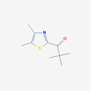 molecular formula C10H15NOS B13229023 1-(Dimethyl-1,3-thiazol-2-yl)-2,2-dimethylpropan-1-one 