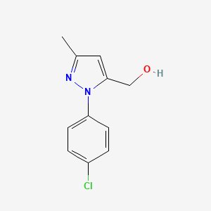 molecular formula C11H11ClN2O B1322904 (1-(4-Chlorophenyl)-3-methyl-1H-pyrazol-5-yl)methanol CAS No. 169547-90-4