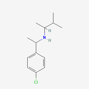 molecular formula C13H20ClN B13229044 [1-(4-Chlorophenyl)ethyl](3-methylbutan-2-yl)amine 