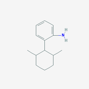 molecular formula C14H21N B13229068 2-(2,6-Dimethylcyclohexyl)aniline 