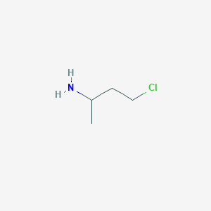 molecular formula C4H10ClN B13229075 4-Chlorobutan-2-amine 