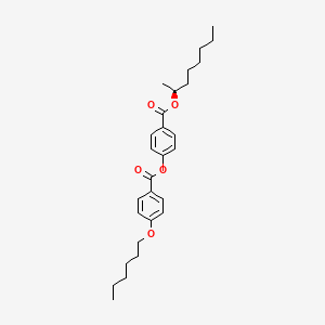 molecular formula C28H38O5 B1322908 (S)-Octan-2-yl 4-((4-(hexyloxy)benzoyl)oxy)benzoate CAS No. 87321-20-8